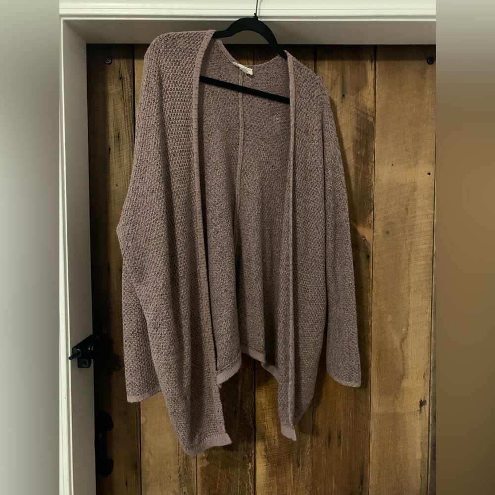 Knitted Purple Cardigan